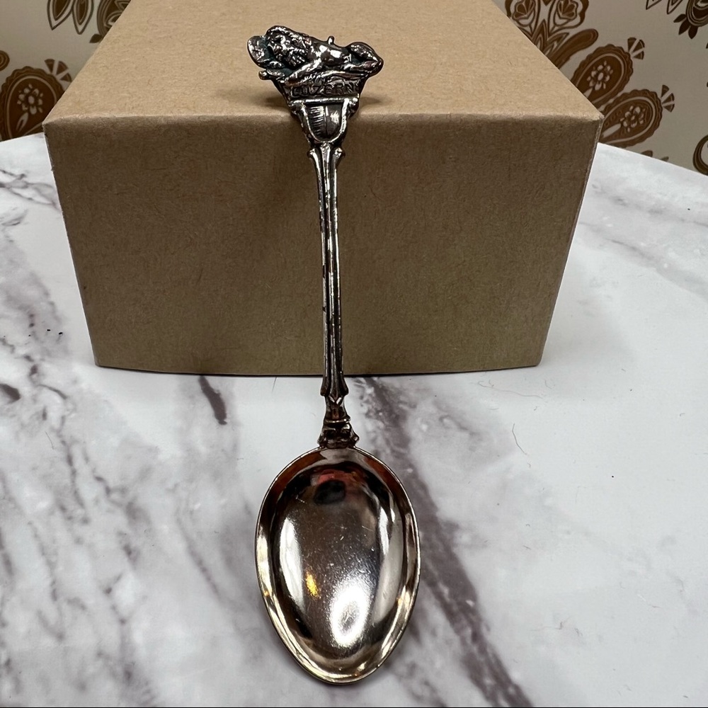 Vintage LUZERN Silver Figural Souvenir Spoon | Lion Monument | Collectible